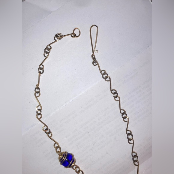 Handmade Copper and Turquoise Necklace - Picture 4 of 4